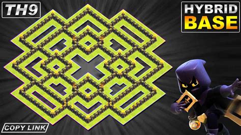best coc th9 base